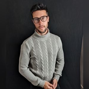 Express Turtleneck Sweater in gray